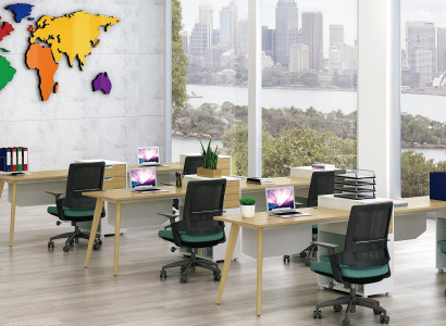 Tisch Büro Möbel Einrichtung Tische Callcenter 1 Arbeitsplatz Schreibtisch